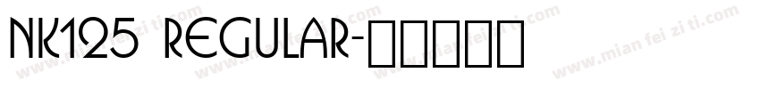 NK125 Regular字体转换